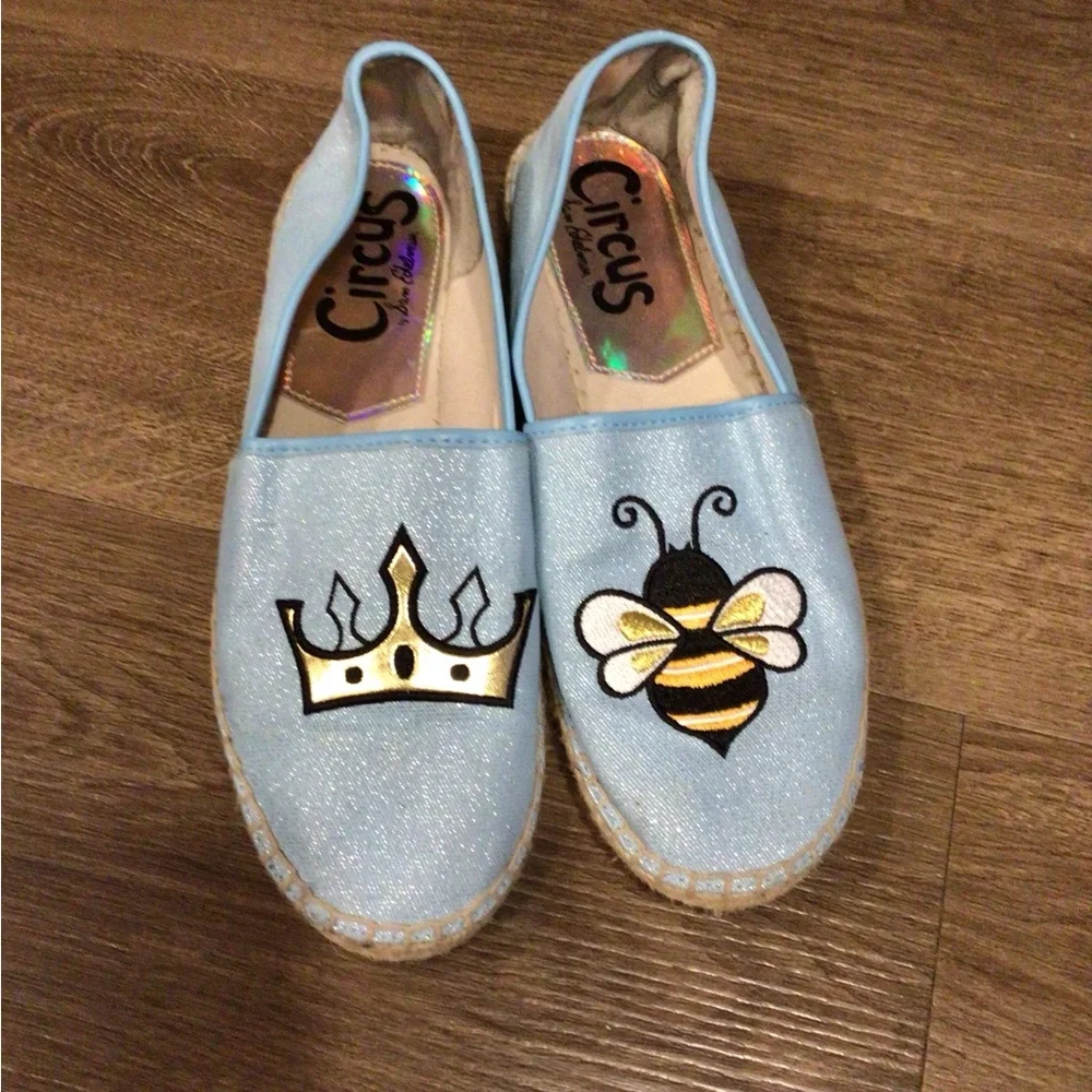 Circus by Sam Edelman Blue Patchwork Espadrilles